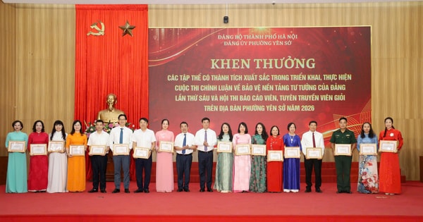 Phường Yên Sở tổng kết các cuộc thi tuyên truyền, bảo vệ nền tảng tư tưởng của Đảng
