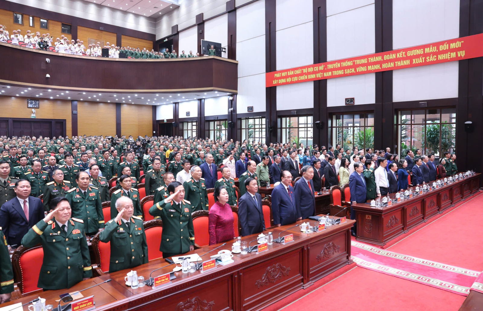 Phiên trọng thể Đại hội đại biểu toàn quốc Hội Cựu chiến binh Việt Nam lần thứ VIII- Ảnh 2.