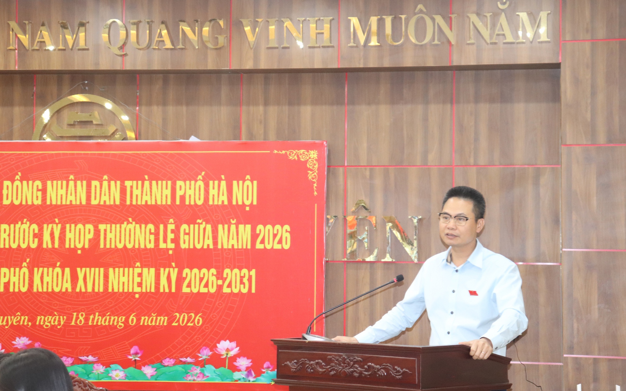 Tổ đại biểu số 19 HĐND thành phố Hà Nội tiếp xúc cử tri trước kỳ họp thường lệ giữa năm 2026
