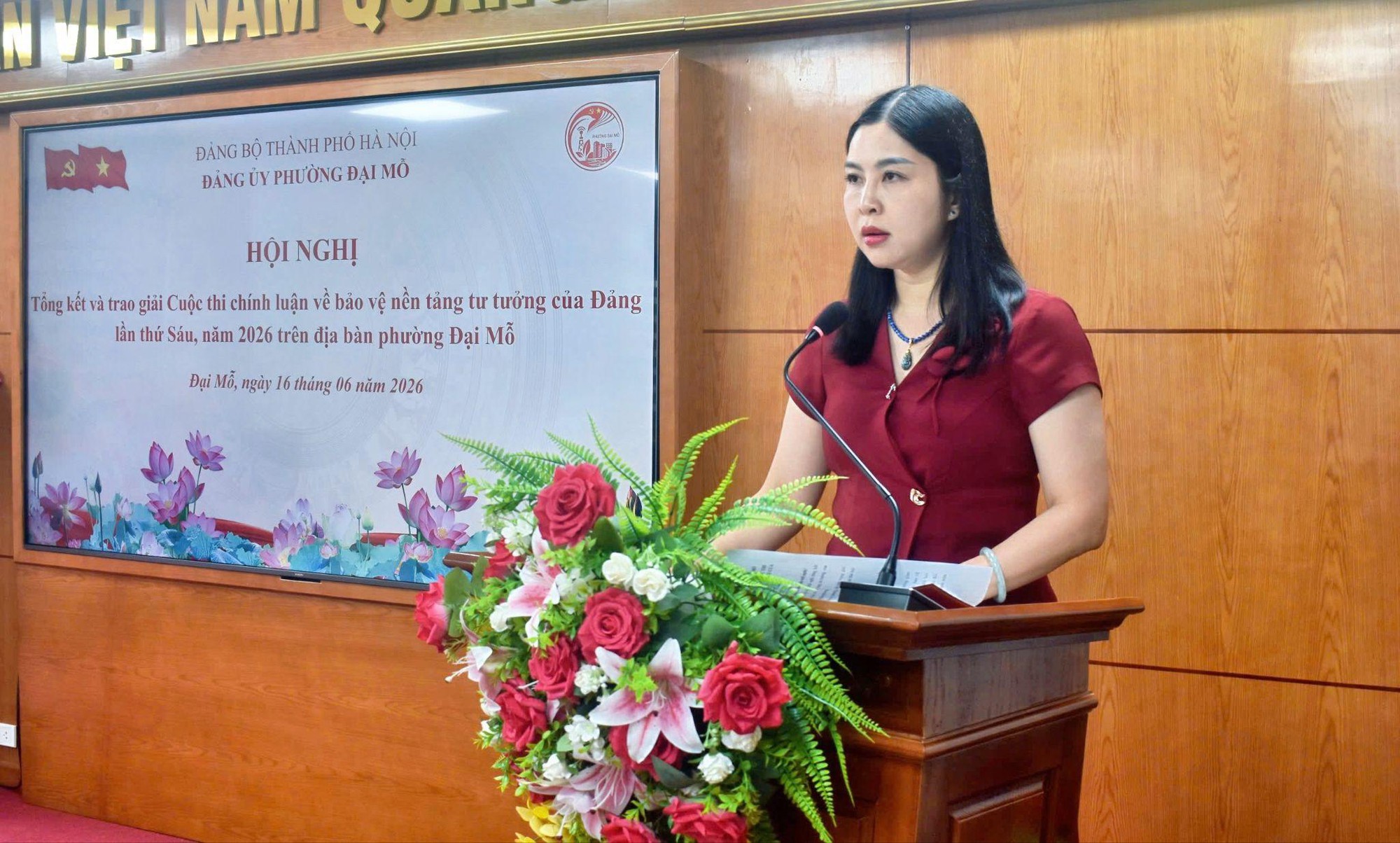 Phường Đại Mỗ tổng kết và trao giải "Cuộc thi chính luận về bảo vệ nền tảng tư tưởng của Đảng lần thứ Sáu, năm 2026 trên địa bàn phường Đại Mỗ"- Ảnh 2.