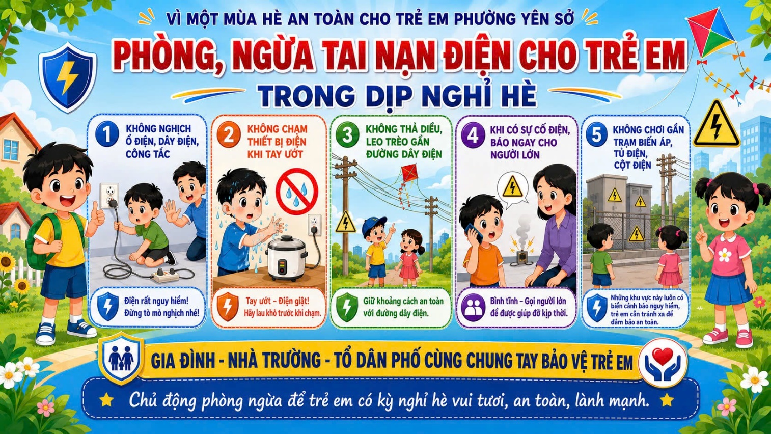 Phòng, ngừa tai nạn điện cho trẻ em trong dịp nghỉ hè- Ảnh 1.