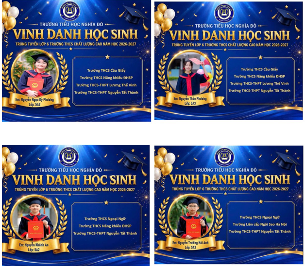 TIỂU HỌC NGHĨA ĐÔ VINH DANH HỌC SINH KHỐI 5 TRÚNG TUYỂN CÁC TRƯỜNG THCS CHẤT LƯỢNG CAO- Ảnh 2.