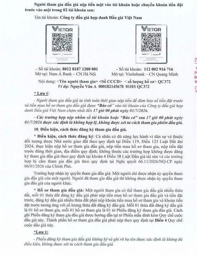 THÔNG BÁO MỜI ĐẤU GIÁ QUYỀN SỬ DỤNG ĐẤT TẠI THÔN THẠCH LỖI, XÃ NỘI BÀI- Ảnh 3.