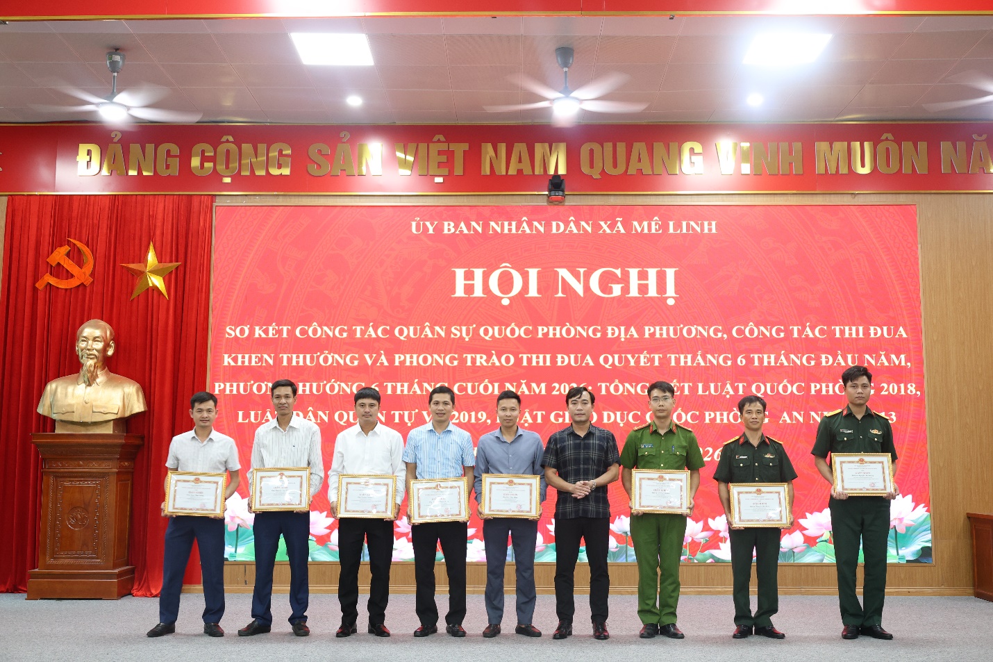 Xã Mê Linh sơ kết công tác quân sự Quốc phòng địa phương năm 2026- Ảnh 3.