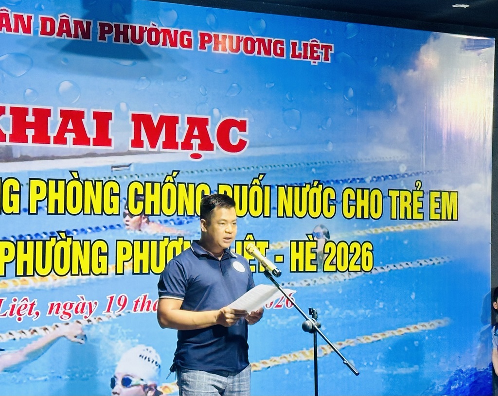 PHƯỜNG PHƯƠNG LIỆT: TỔ CHỨC THÀNH CÔNG KHAI MẠC LỚP HỌC BƠI VÀ TẬP HUẤN KỸ NĂNG PHÒNG, CHỐNG ĐUỐI NƯỚC CHO TRẺ EM NĂM 2026- Ảnh 3.