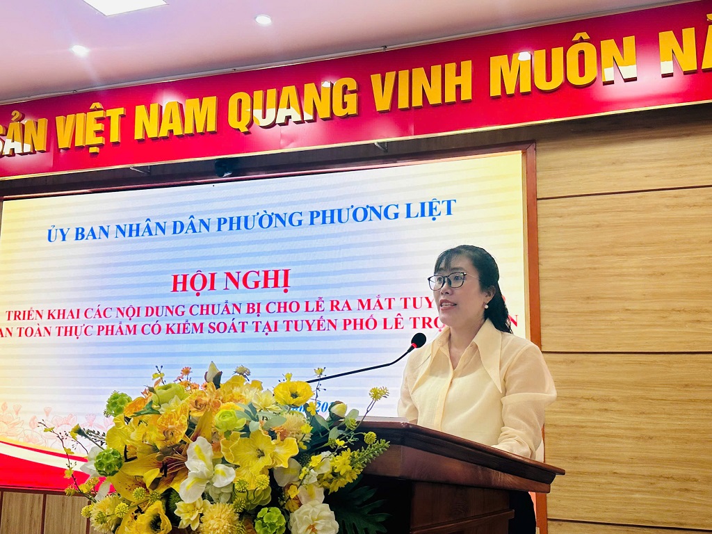 Phương Liệt: Tập trung chuẩn bị Lễ ra mắt “Tuyến phố kiểm soát an toàn thực phẩm” Lê Trọng Tấn- Ảnh 2.