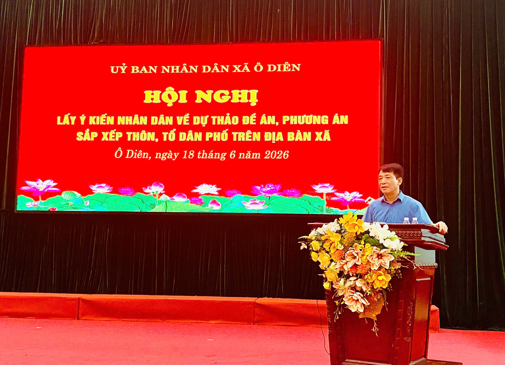 Lấy ý kiến Nhân dân khu vực Hạ Mỗ về phương án sắp xếp thôn, cụm dân cư- Ảnh 1.