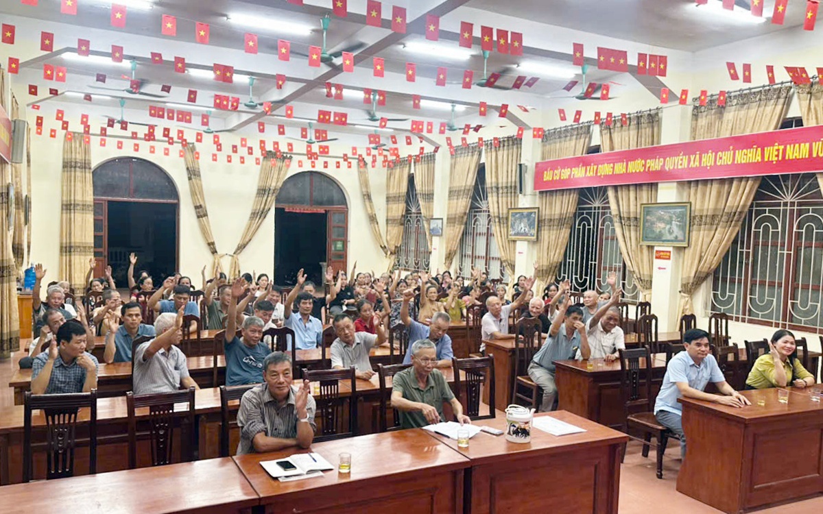 Người dân khu vực Thụy Hương đồng thuận cao với phương án sắp xếp, tổ chức lại tổ dân phố