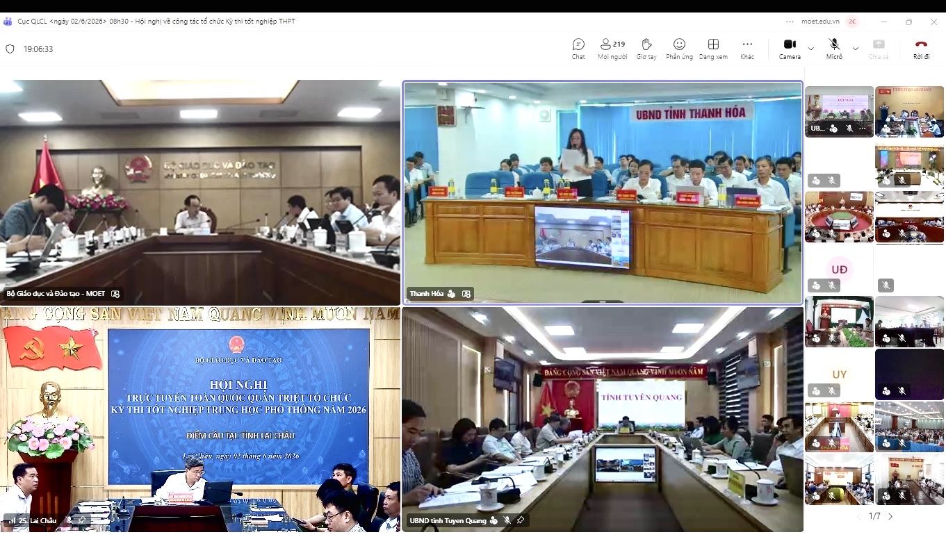 Xã Nam Phù dự hội nghị trực tuyến toàn quốc quán triệt công tác tổ chức kỳ thi tốt nghiệp THPT năm 2026- Ảnh 3.