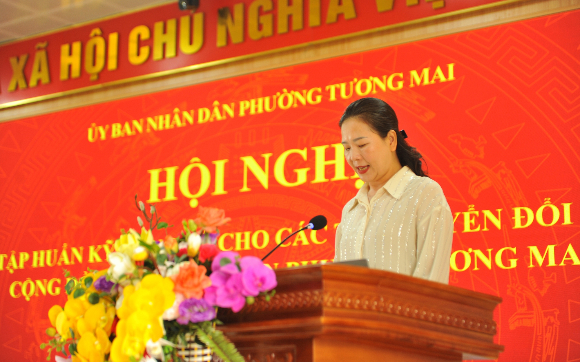Phường Tương Mai tổ chức Hội nghị tập huấn kỹ năng số cho các Tổ chuyển đổi số cộng đồng trên địa bàn phường

