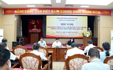 Đảng ủy xã Hoài Đức giao ban bí thư chi bộ tháng 5/2026 - Tập trung giải quyết điểm nghẽn và quán triệt luật Thủ đô