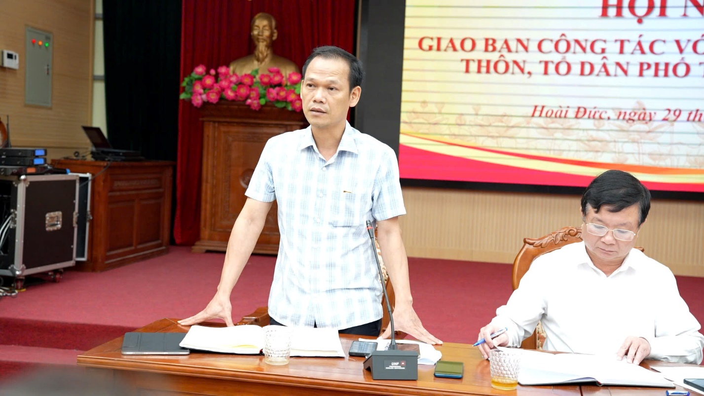 Đảng ủy xã Hoài Đức giao ban bí thư chi bộ tháng 5/2026 - Tập trung giải quyết điểm nghẽn và quán triệt luật Thủ đô- Ảnh 6.