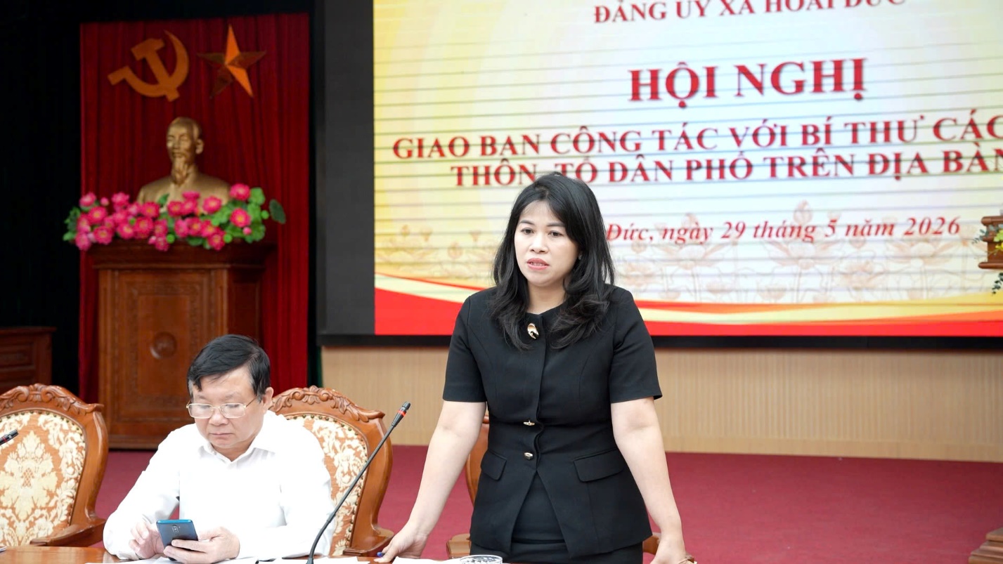 Đảng ủy xã Hoài Đức giao ban bí thư chi bộ tháng 5/2026 - Tập trung giải quyết điểm nghẽn và quán triệt luật Thủ đô- Ảnh 7.