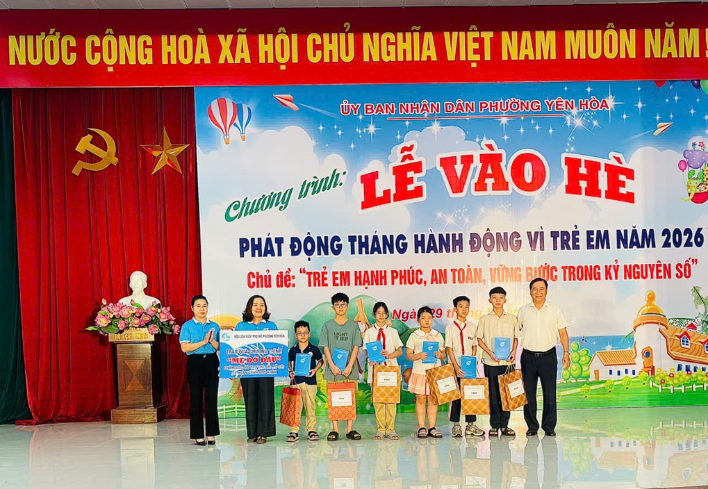 Phường Yên Hòa tổ chức Lễ vào Hè và phát động Tháng hành động vì trẻ em năm 2026- Ảnh 3.