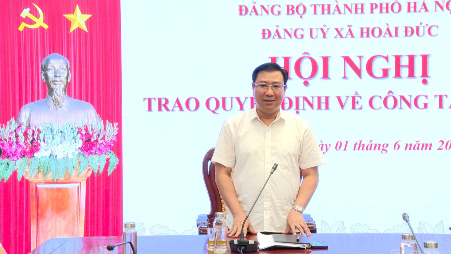 Đảng uỷ xã Hoài Đức tổ chức trao quyết định về công tác cán bộ- Ảnh 7.