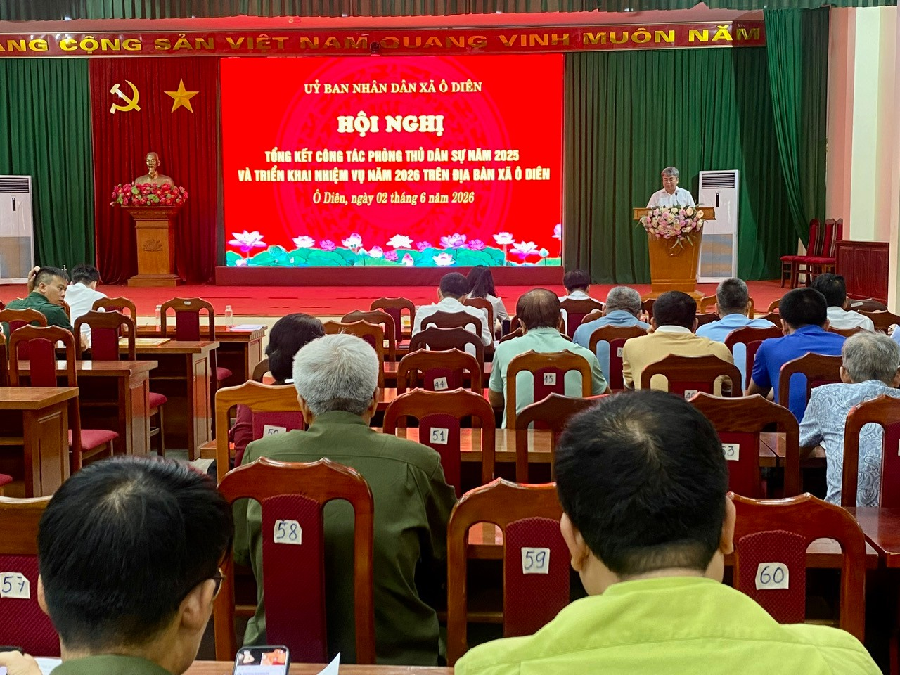 Ủy ban nhân dân xã tổng kết công tác phòng thủ dân sự năm 2025, triển khai nhiệm vụ năm 2026- Ảnh 1.