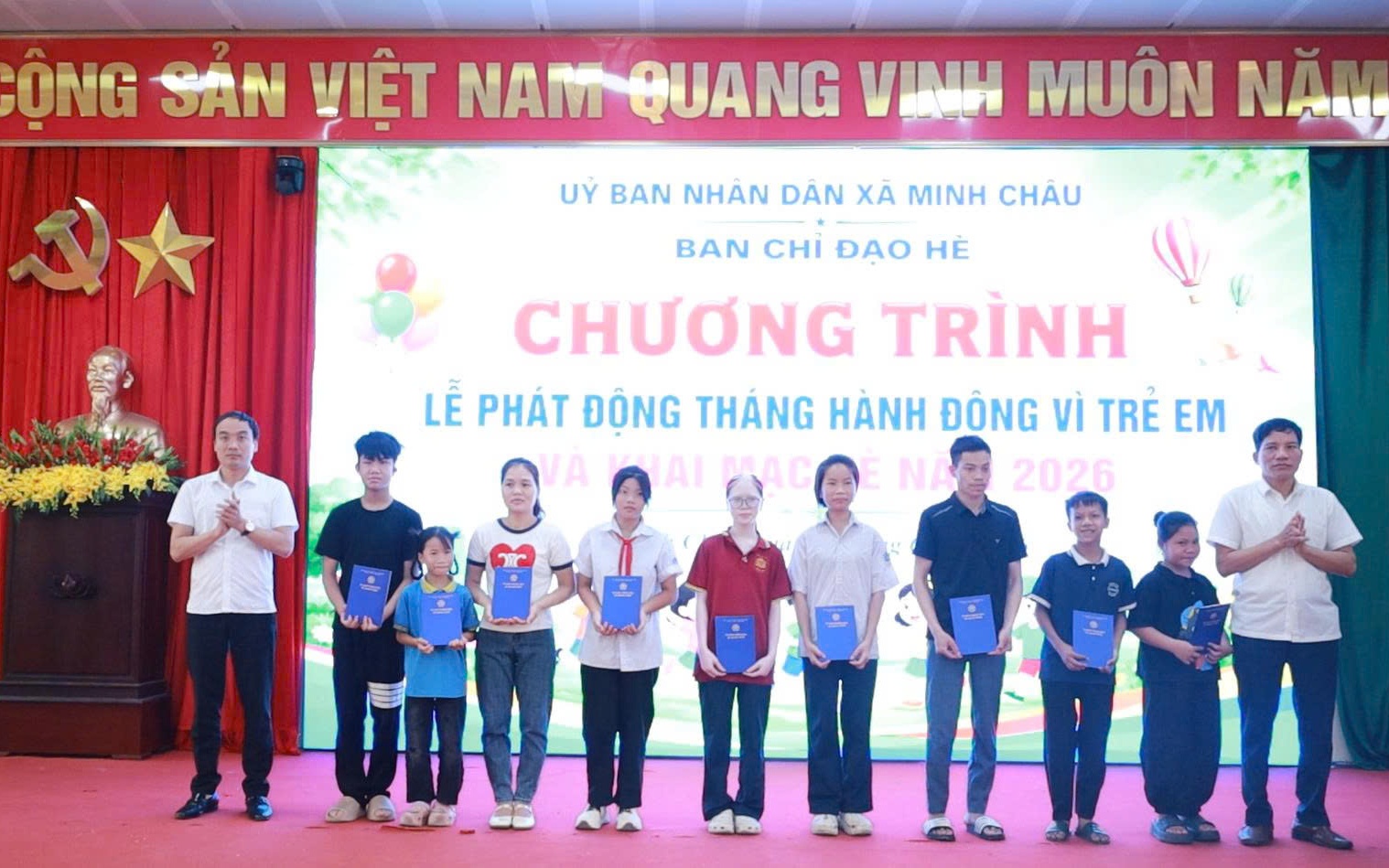 Xã Minh Châu phát động Tháng hành động vì trẻ em và khai mạc Hè năm 2026