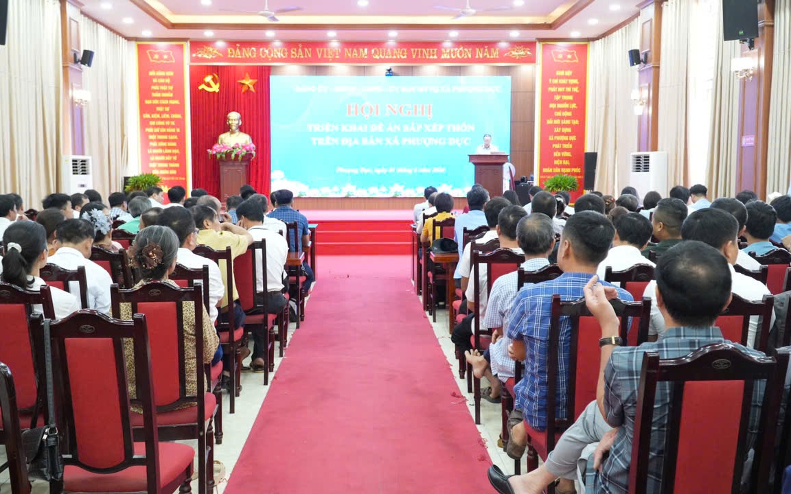 XÃ PHƯỢNG DỰC TRIỂN KHAI ĐỀ ÁN SẮP XẾP, SÁP NHẬP THÔN NĂM 2026