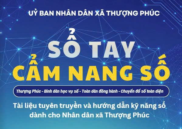 UBND xã Thượng Phúc ra mắt Sổ tay Cẩm nang số, đưa tri thức số đến gần người dân- Ảnh 2.