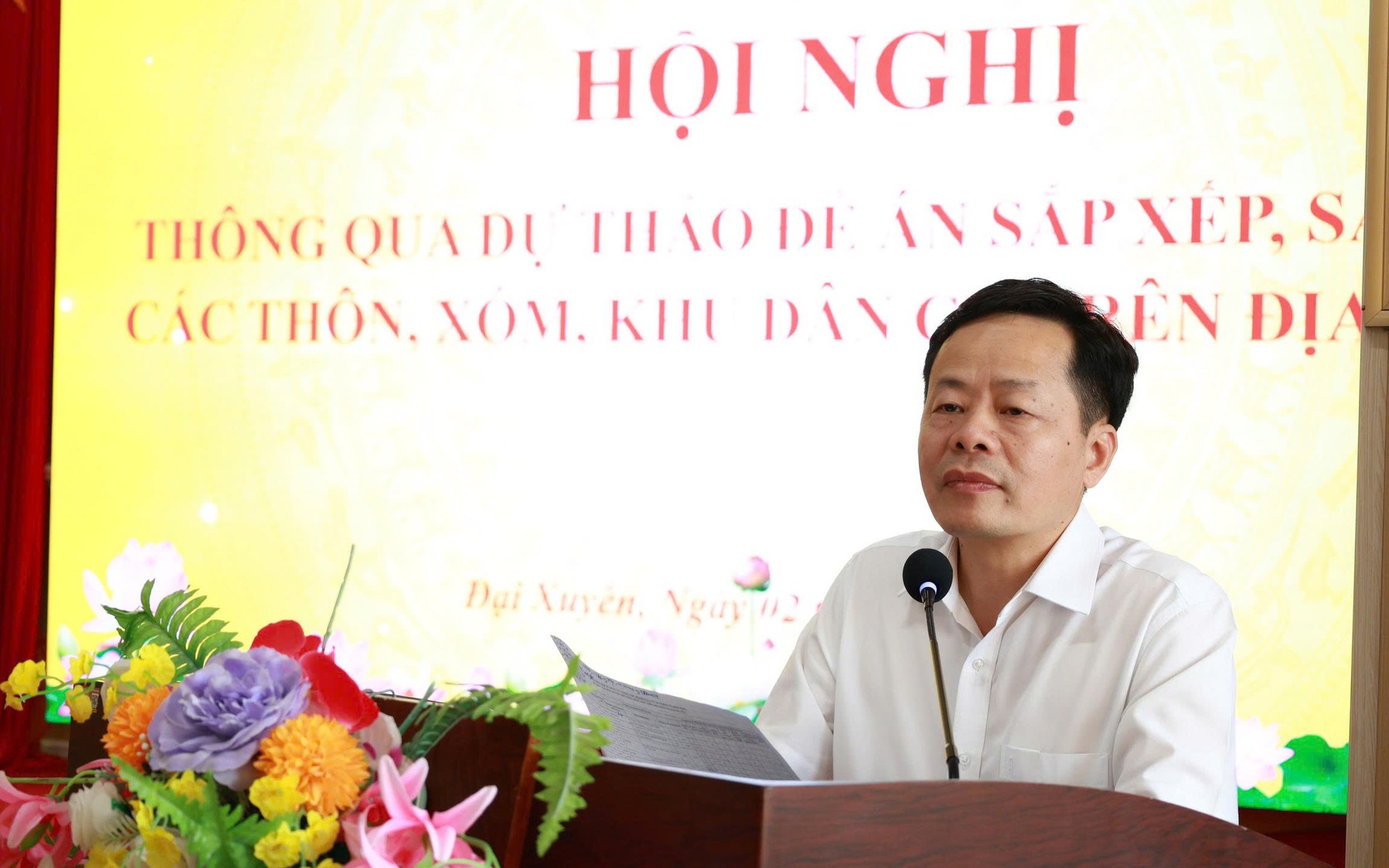 Đại Xuyên lấy ý kiến hoàn thiện Đề án sắp xếp thôn, xóm, khu dân cư