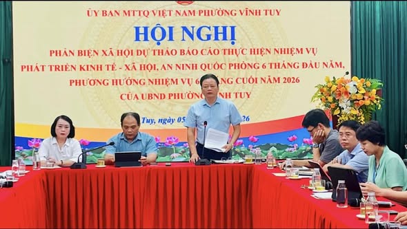 PHƯỜNG VĨNH TUY: PHẢN BIỆN XÃ HỘI TRONG PHÁT TRIỂN KT-XH, QP-AN- Ảnh 2.