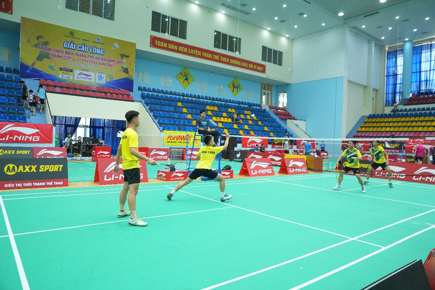 Đoàn vận động viên xã Gia Lâm giành 5 huy chương tại Giải Cầu lông thanh thiếu niên thành phố Hà Nội năm 2026 tranh Cúp Li-Ning lần thứ I- Ảnh 2.