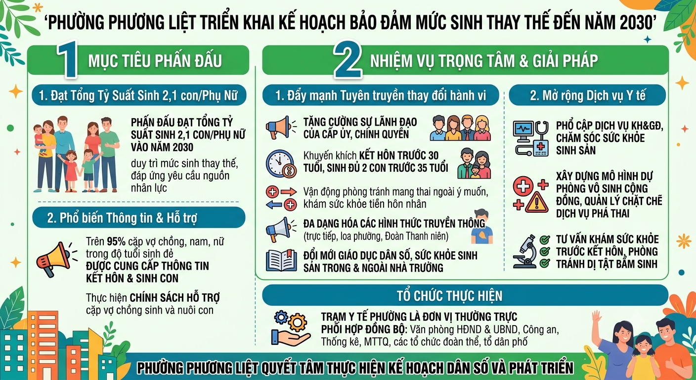 Phường Phương Liệt: Triển khai kế hoạch bảo đảm mức sinh thay thế đến năm 2030- Ảnh 1.