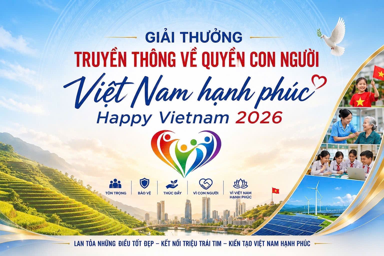 Giải thưởng truyền thông về quyền con người “Việt Nam hạnh phúc - Happy Vietnam 2026”- Ảnh 1.