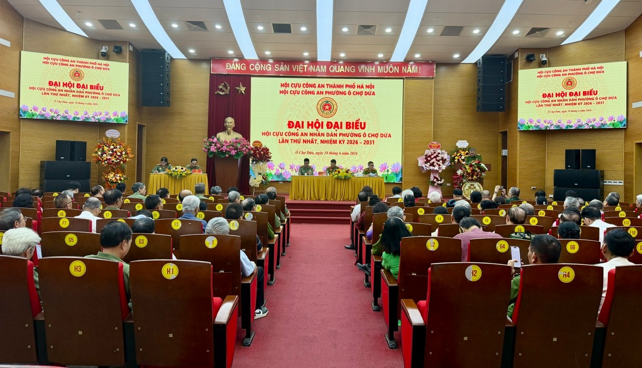 Đại hội Hội Cựu Công an nhân dân phường Ô Chợ Dừa lần thứ nhất- Ảnh 2.