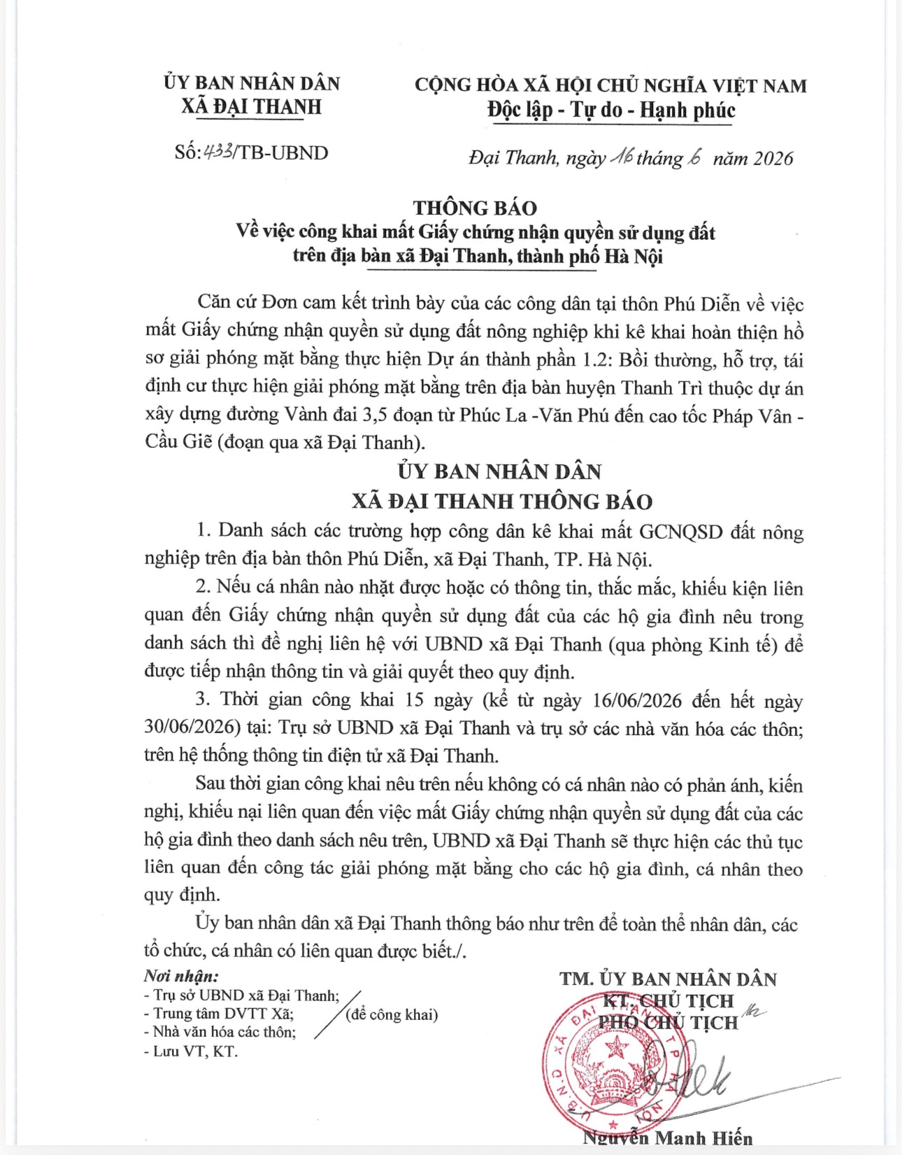 THÔNG BÁO- Ảnh 1.