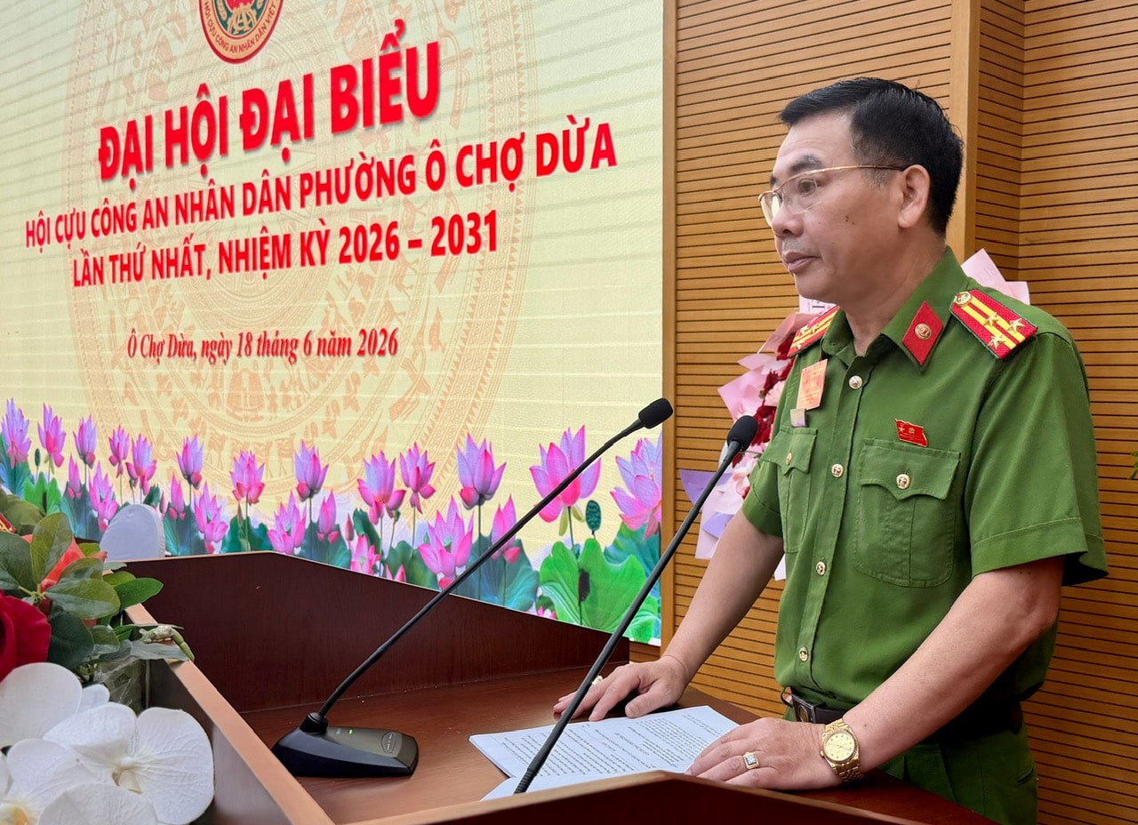 Đại hội Hội Cựu Công an nhân dân phường Ô Chợ Dừa lần thứ nhất- Ảnh 3.