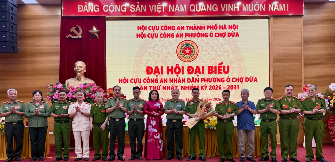 Đại hội Hội Cựu Công an nhân dân phường Ô Chợ Dừa lần thứ nhất- Ảnh 4.