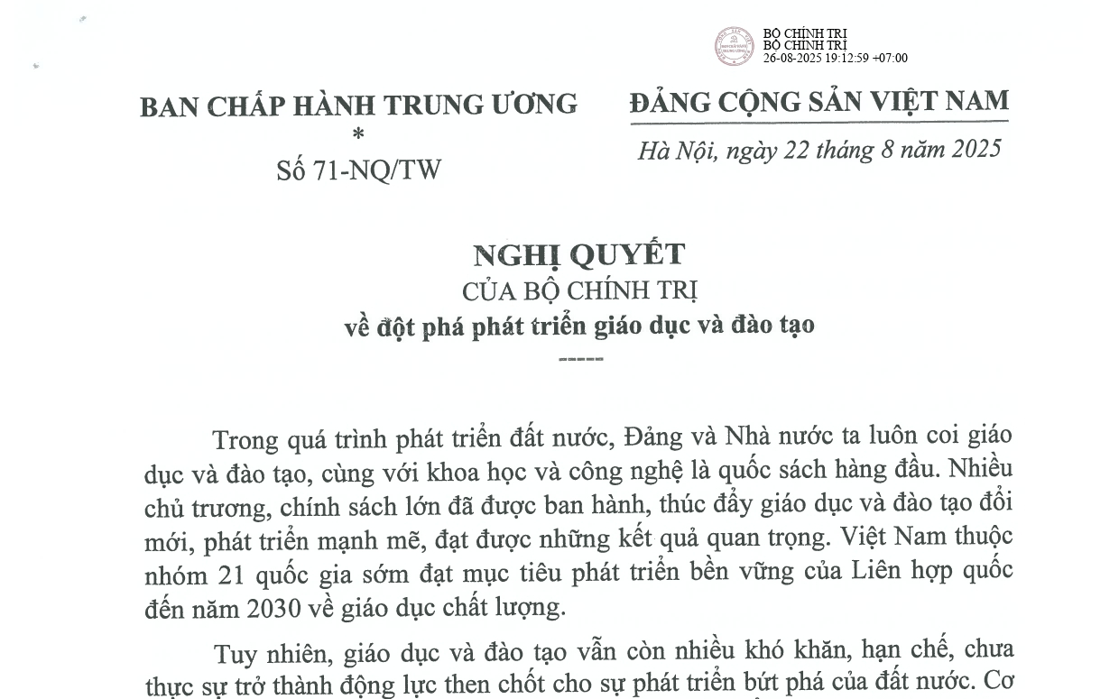Phường Hồng Hà đẩy mạnh tuyên truyền, triển khai Nghị quyết số 71-NQ/TW về đột phá phát triển giáo dục và đào tạo