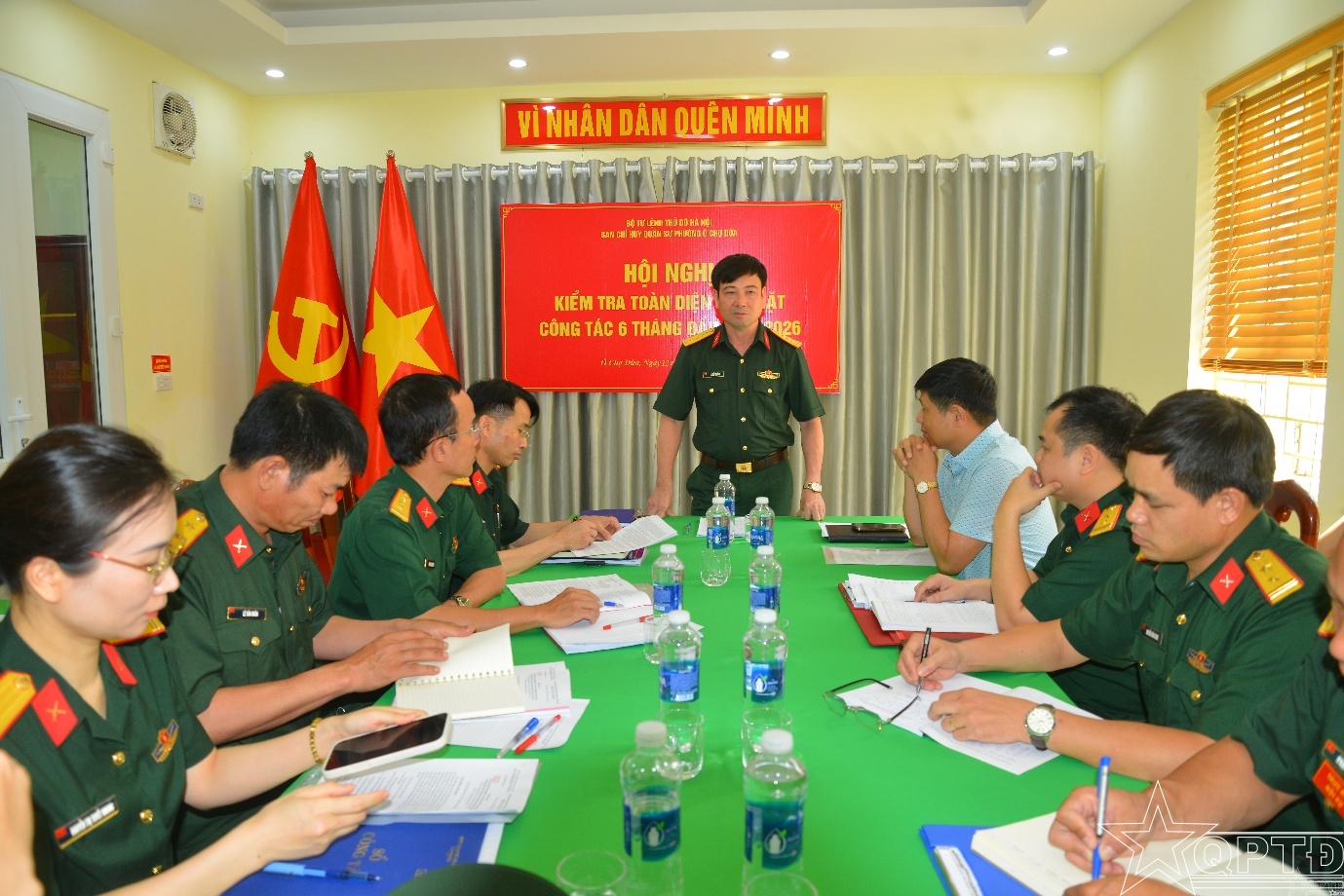 Kiểm tra toàn diện Ban CHQS phường Ô Chợ Dừa- Ảnh 1.