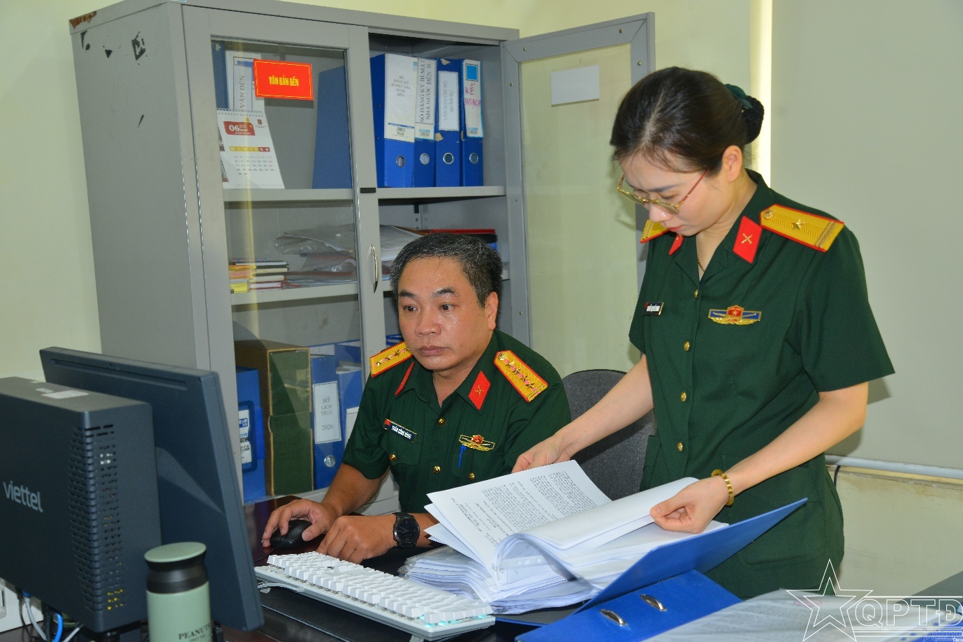 Kiểm tra toàn diện Ban CHQS phường Ô Chợ Dừa- Ảnh 4.