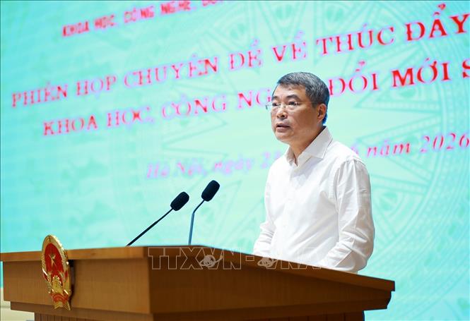 Phiên họp Chuyên đề Ban Chỉ đạo của Chính phủ về phát triển khoa học công nghệ, đổi mới sáng tạo, chuyển đổi số và Đề án 06- Ảnh 4.