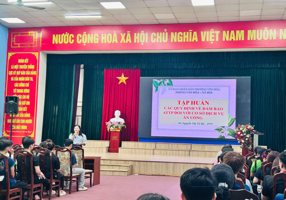 Phường Yên Hòa tuyên truyền, hướng dẫn quy định bảo đảm an toàn thực phẩm đối với các cơ sở kinh doanh dịch vụ ăn uống- Ảnh 2.