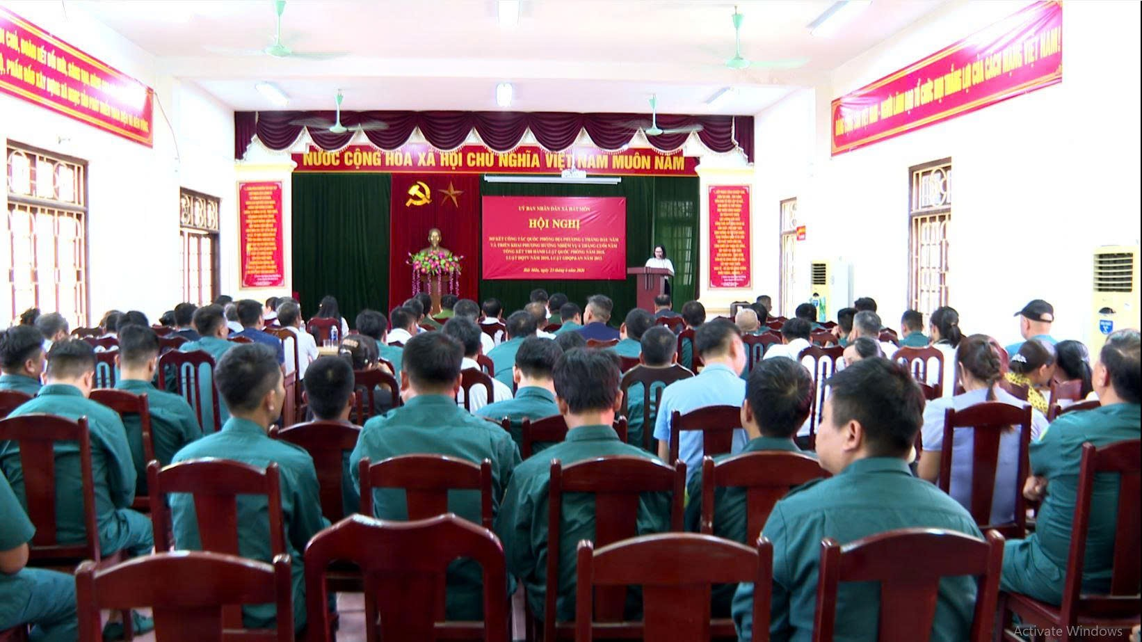 Xã Hát Môn: Giữ vững an ninh quốc phòng, thúc đẩy phát triển kinh tế - xã hội- Ảnh 1.