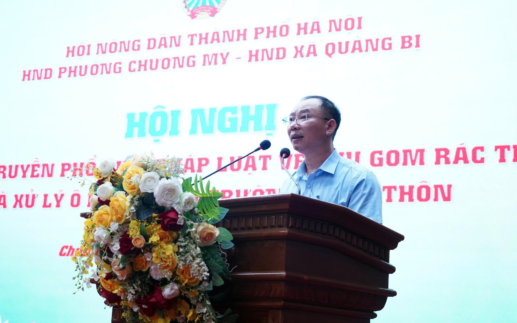 Hội Nông dân phường Chương Mỹ tổ chức hội nghị phổ biến pháp luật về thu gom rác thải và xử lý môi trường nông thôn