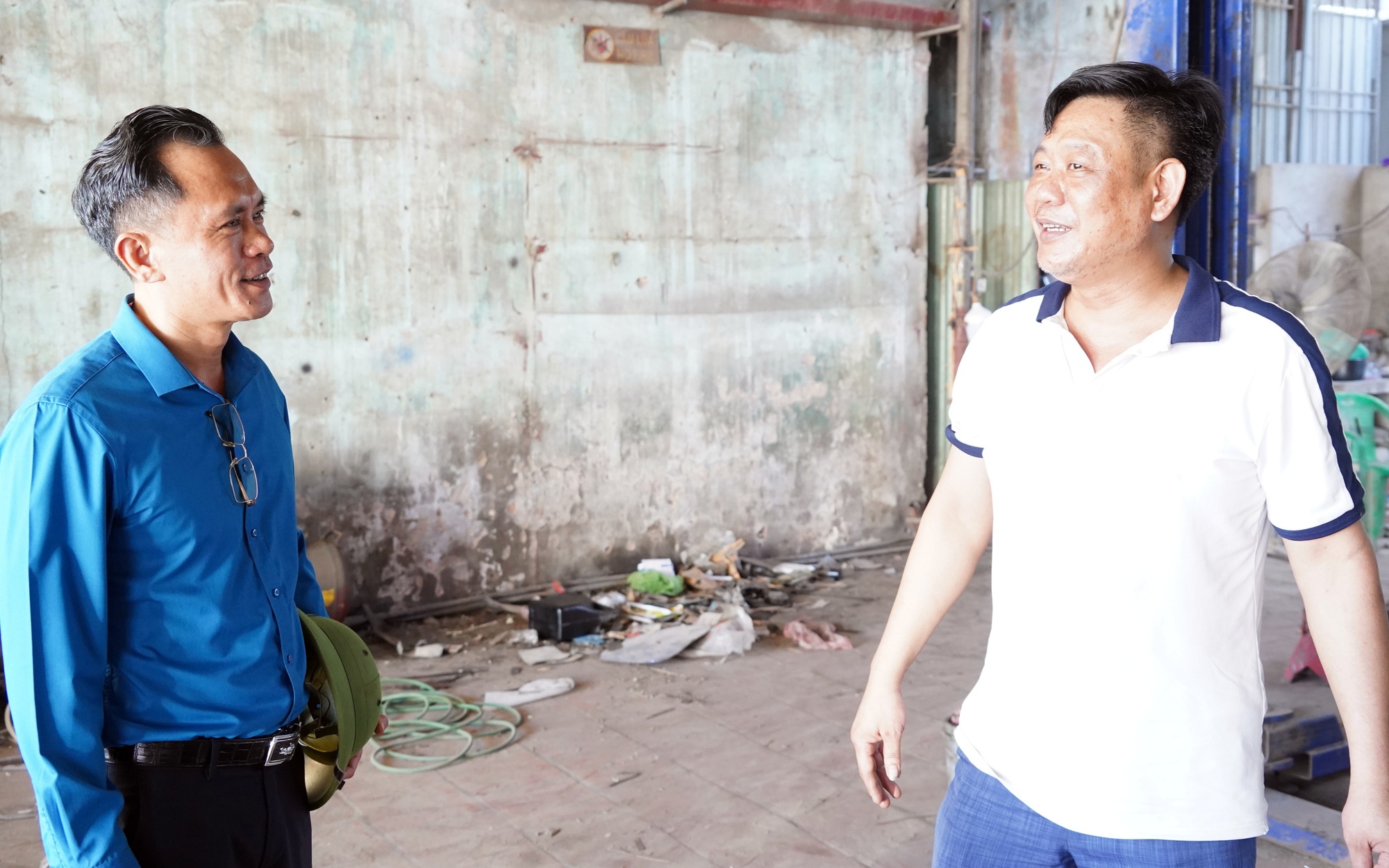 Bí thư Đảng ủy phường Chương Mỹ - Phí Minh Hải kiểm tra, đôn đốc công tác giải phóng mặt bằng Dự án cải tạo, nâng cấp quốc lộ 6