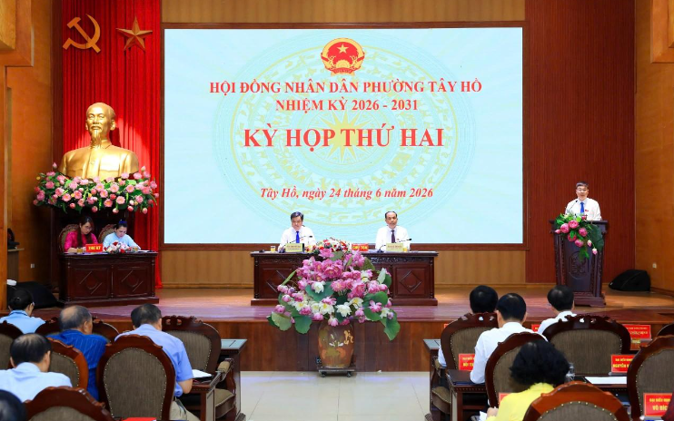 Phường Tây Hồ tổ chức kỳ họp thứ Hai, HĐND phường khóa II, nhiệm kỳ 2026 – 2031