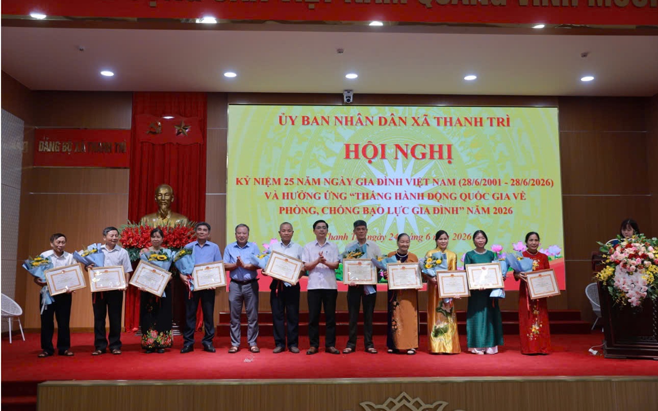 XÃ THANH TRÌ TỔ CHỨC KỶ NIỆM 25 NĂM NGÀY GIA ĐÌNH VIỆT NAM VÀ HƯỞNG ỨNG THÁNG HÀNH ĐỘNG QUỐC GIA VỀ PHÒNG, CHỐNG BẠO LỰC GIA ĐÌNH NĂM 2026