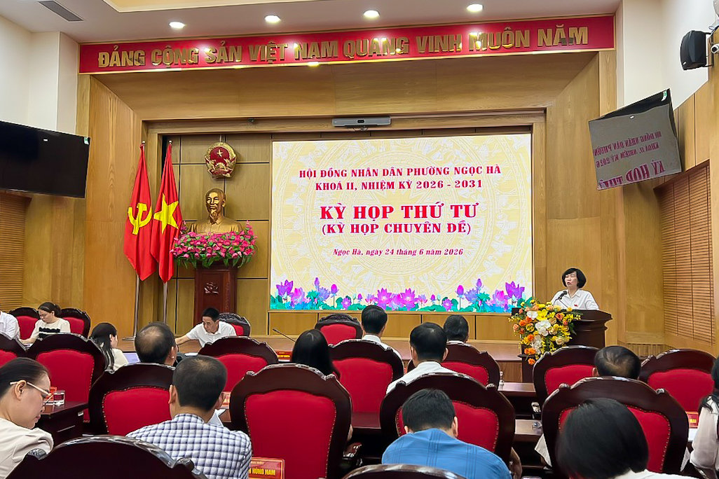 HĐND phường Ngọc Hà thông qua Nghị quyết sắp xếp, đặt tên tổ dân phố- Ảnh 1.