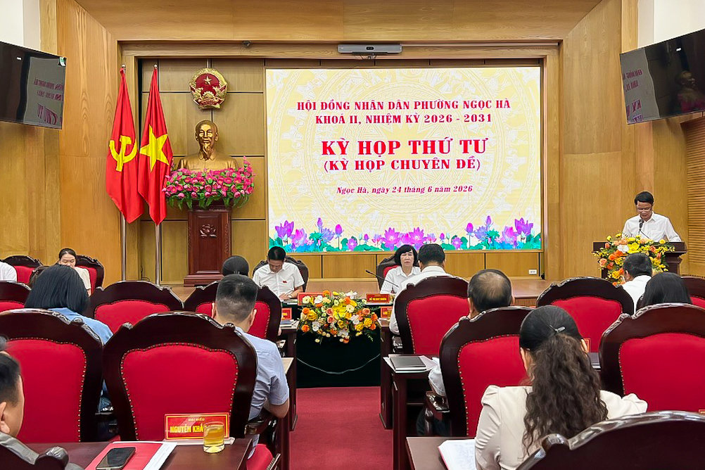 HĐND phường Ngọc Hà thông qua Nghị quyết sắp xếp, đặt tên tổ dân phố- Ảnh 2.