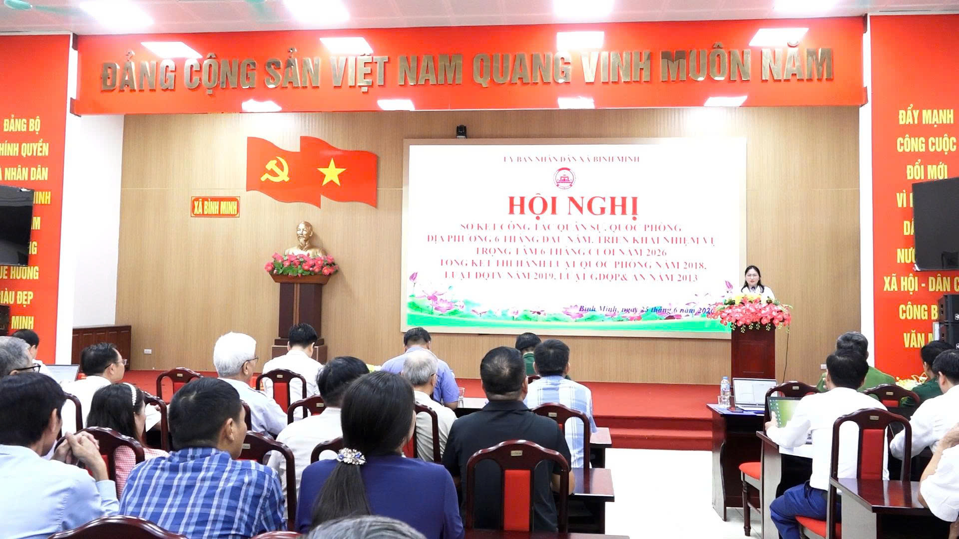 XÃ BÌNH MINH TẬP TRUNG XÂY DỰNG NỀN QUỐC PHÒNG TOÀN DÂN VỮNG CHẮC TỪ CƠ SỞ