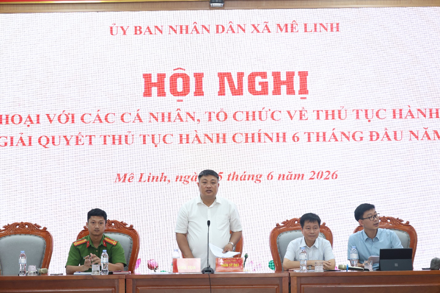 Xã Mê Linh tổ chức hội nghị đối thoại trực tiếp với người dân, tổ chức về thủ tục hành chính và giải quyết thủ tục hành chính năm 2026- Ảnh 1.