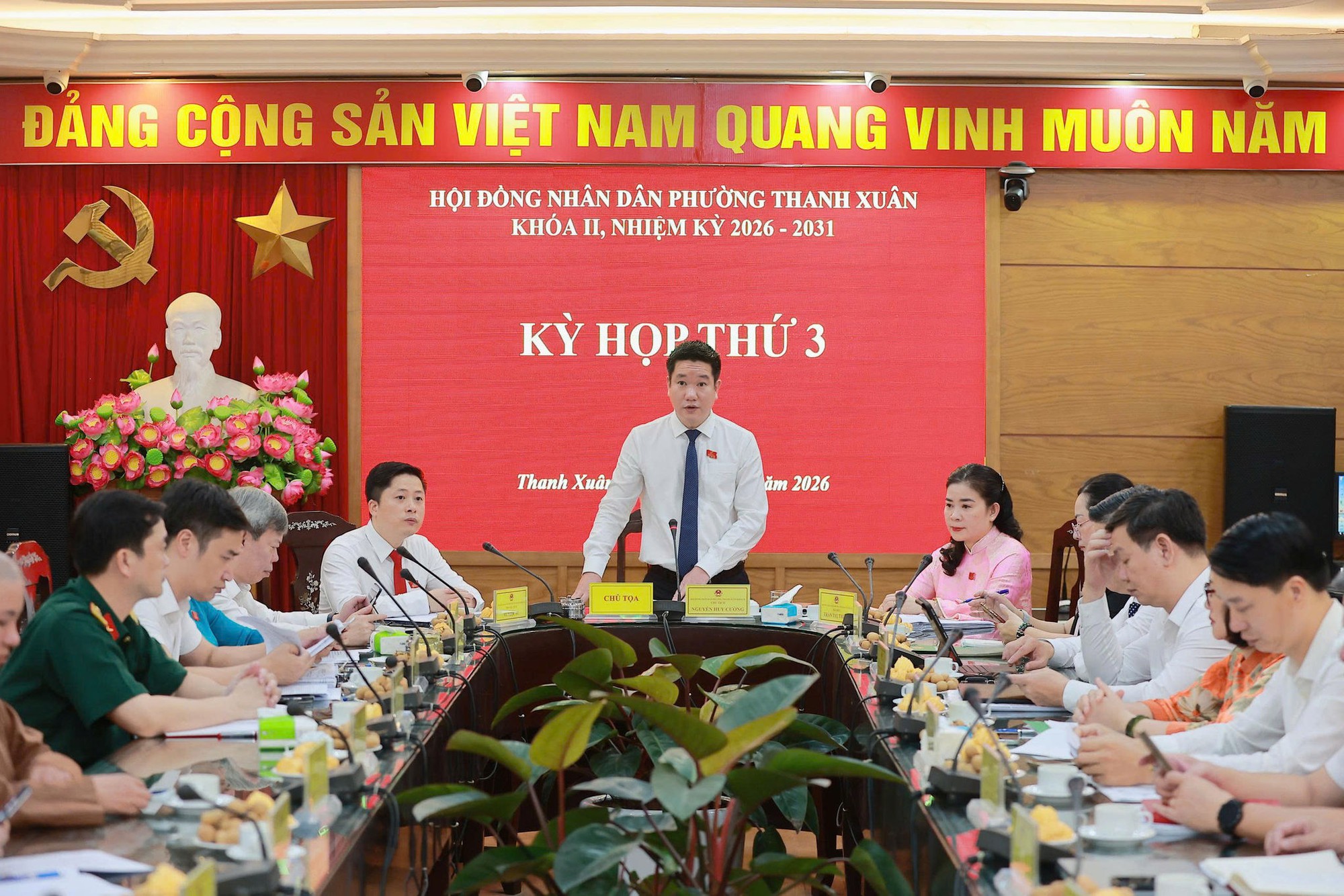 HĐND phường Thanh Xuân thông qua nhiệm vụ trọng tâm 6 tháng cuối năm 2026- Ảnh 1.