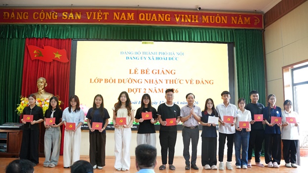 Hoài Đức bế giảng lớp bồi dưỡng nhận thức về Đảng đợt 2 năm 2026- Ảnh 6.