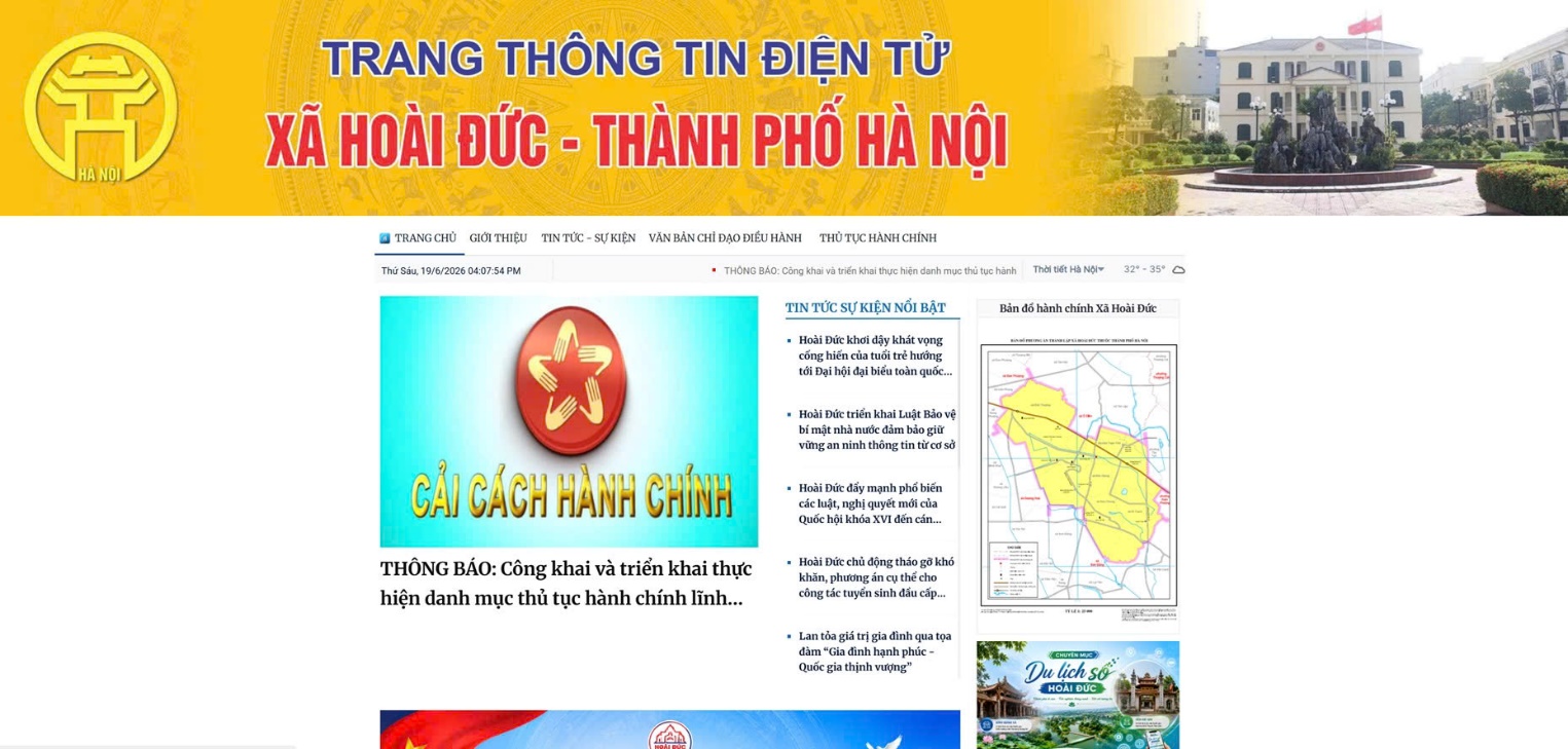 Phát huy vai trò Trang thông tin điện tử xã Hoài Đức trong xây dựng chính quyền số- Ảnh 2.