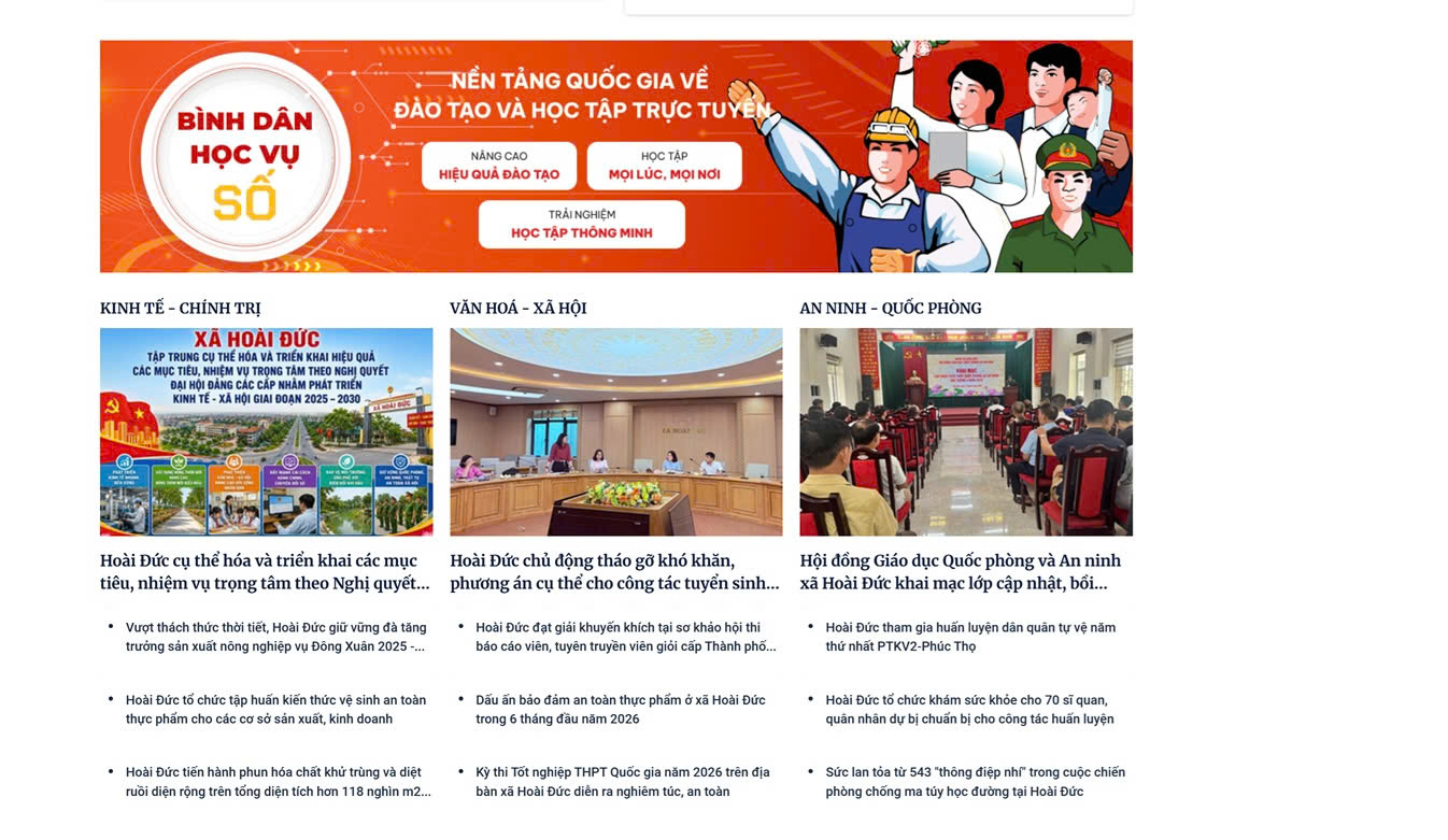 Phát huy vai trò Trang thông tin điện tử xã Hoài Đức trong xây dựng chính quyền số- Ảnh 3.